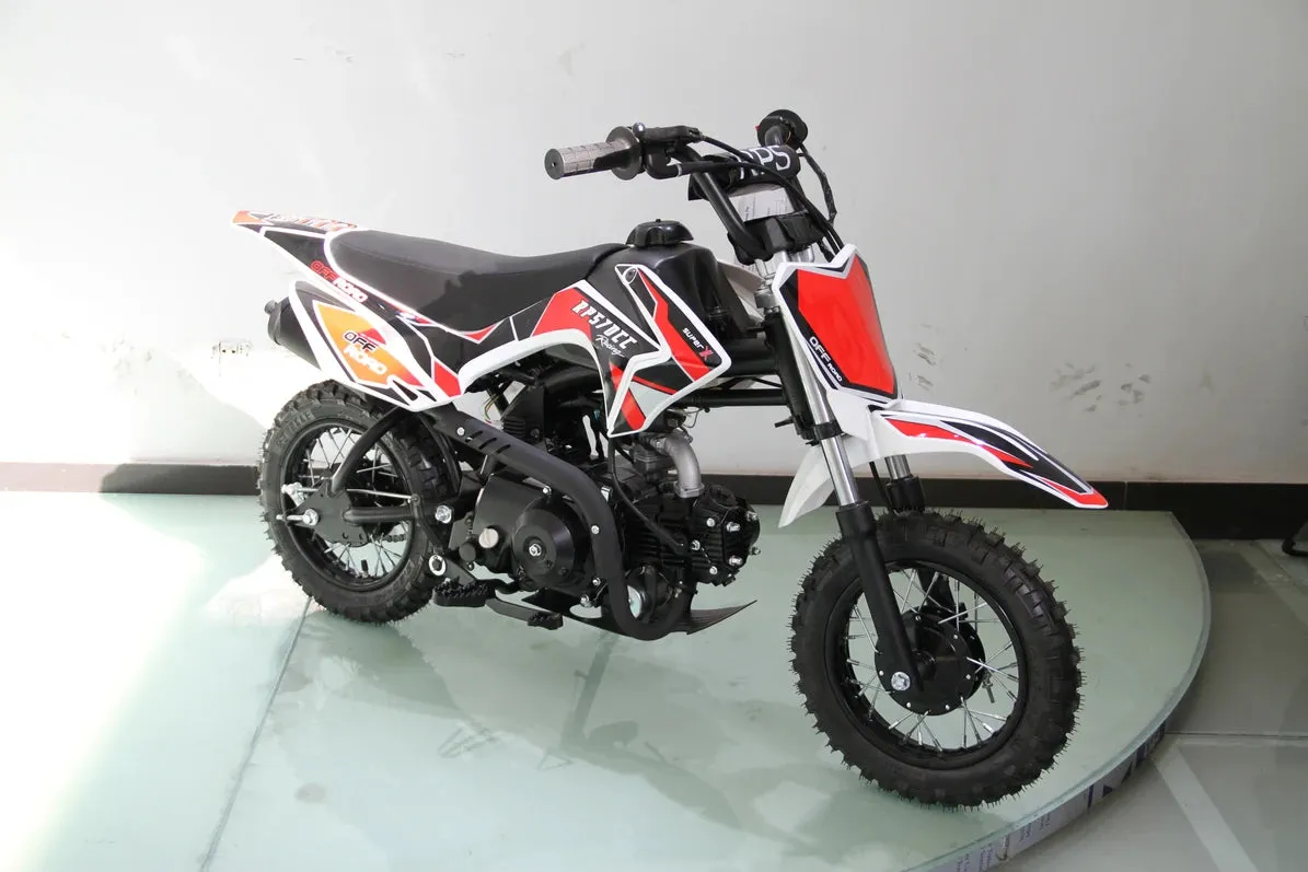 RPS 70  Kids Dirt bike, Automatic, Electric Start, PZ22 carb,  23 inch seat height, 4 Stroke, Speed limiter, Kill switch Remote,  Can add training wheels