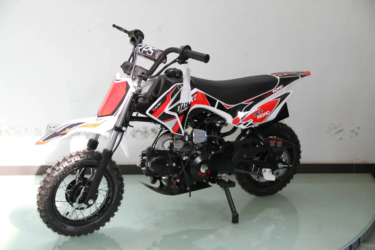 RPS 70  Kids Dirt bike, Automatic, Electric Start, PZ22 carb,  23 inch seat height, 4 Stroke, Speed limiter, Kill switch Remote,  Can add training wheels