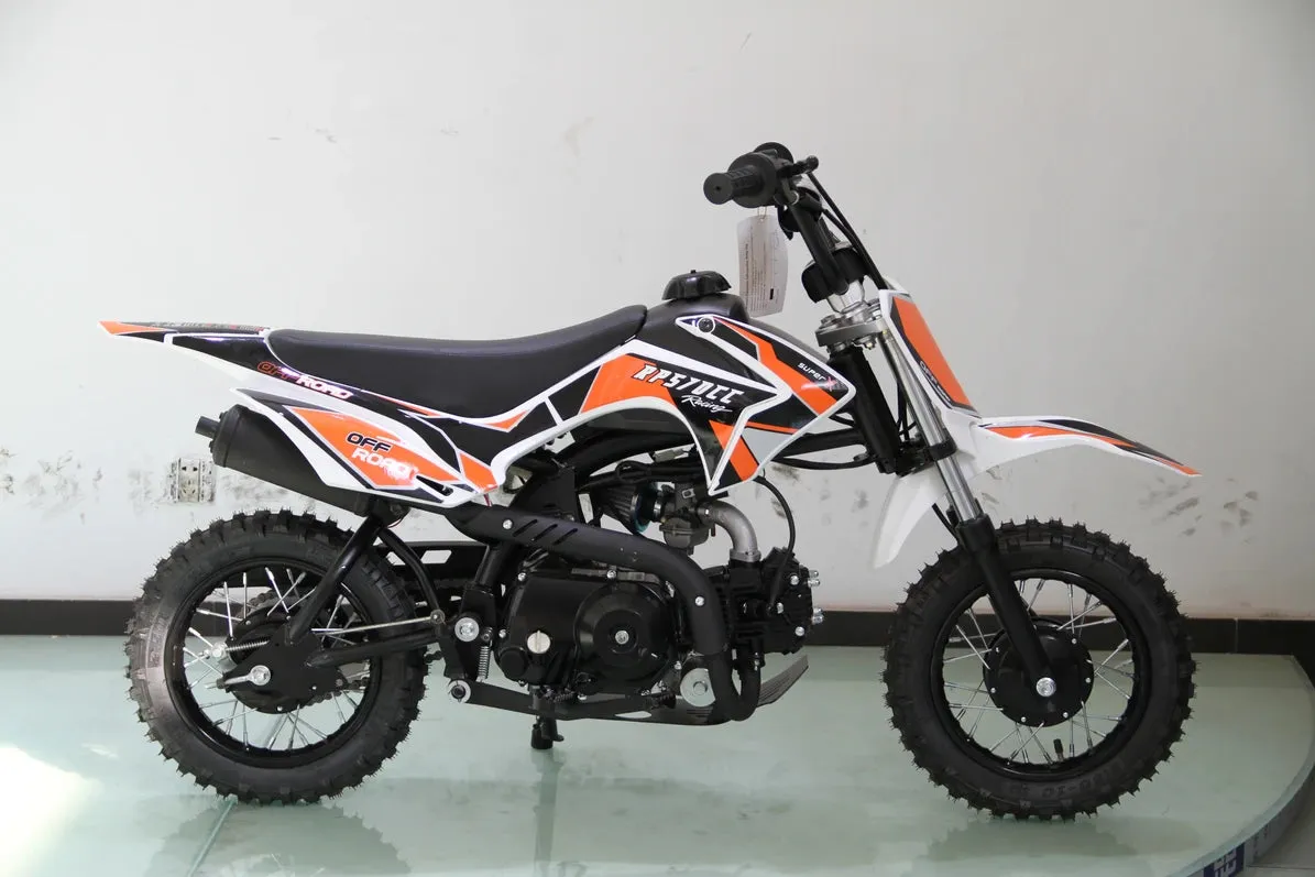 RPS 70  Kids Dirt bike, Automatic, Electric Start, PZ22 carb,  23 inch seat height, 4 Stroke, Speed limiter, Kill switch Remote,  Can add training wheels