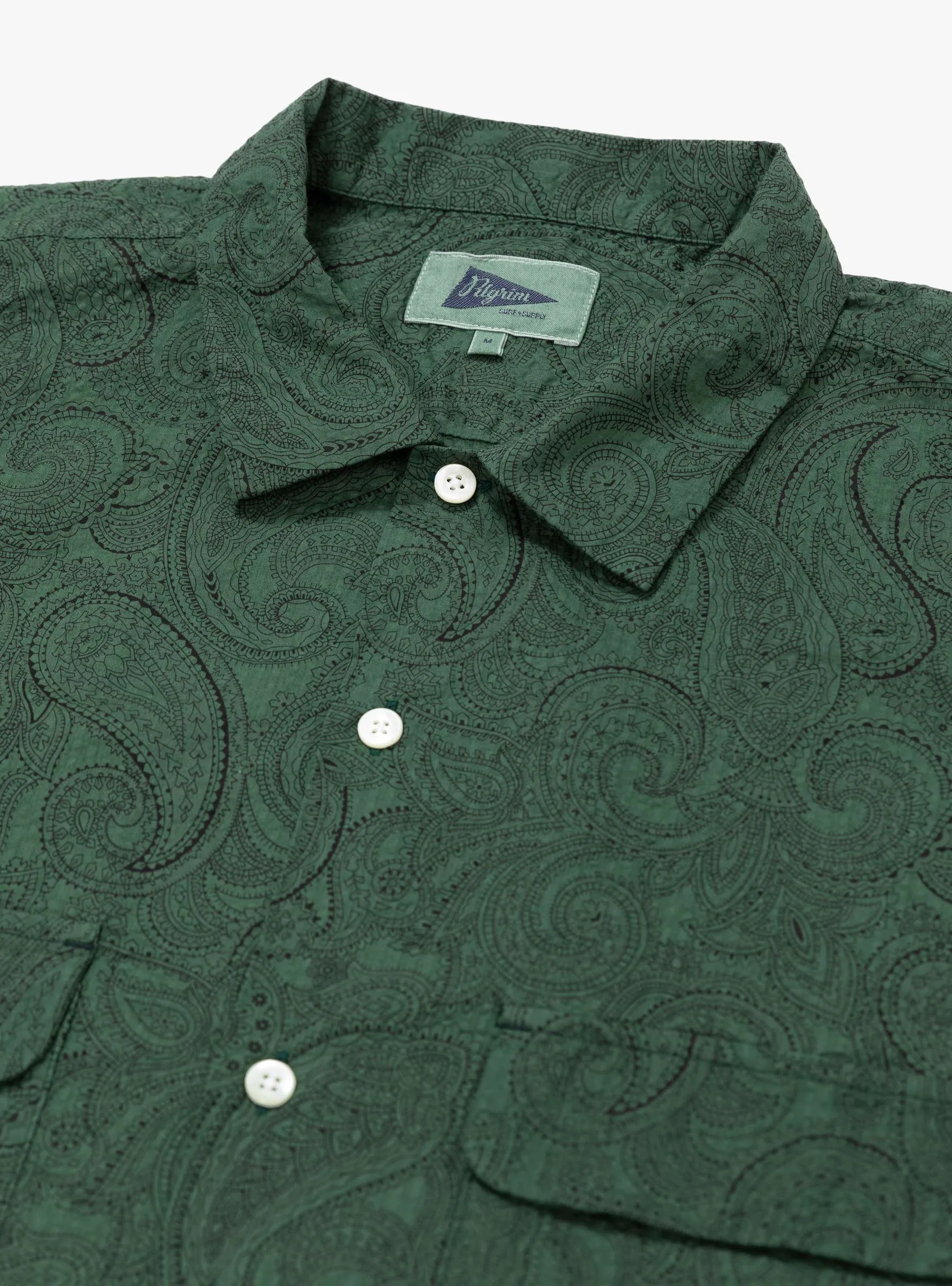 Sam Paisley Short Sleeve Shirt Green