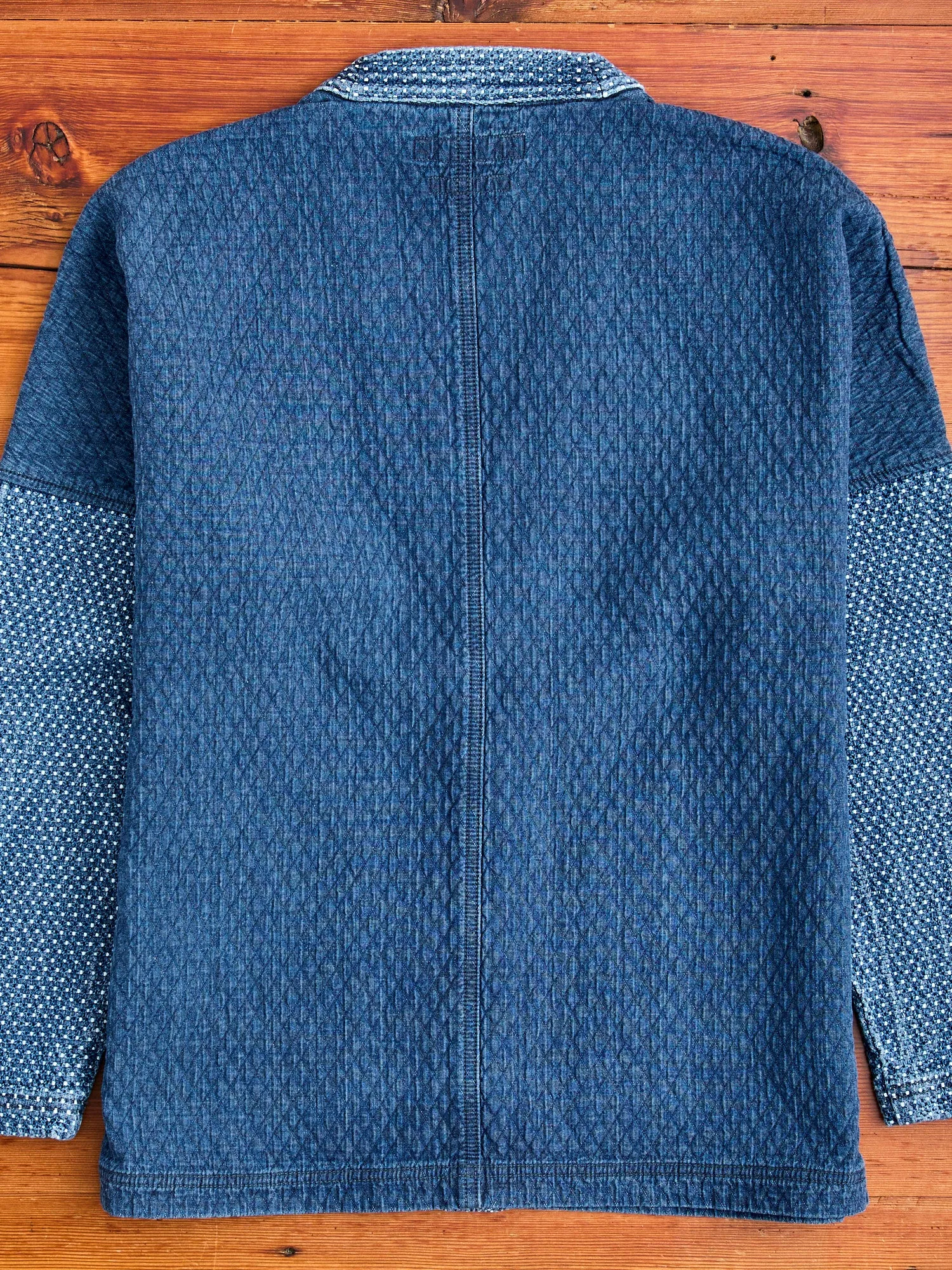 Sashiko Cardigan in Indigo 3-Year Wash
