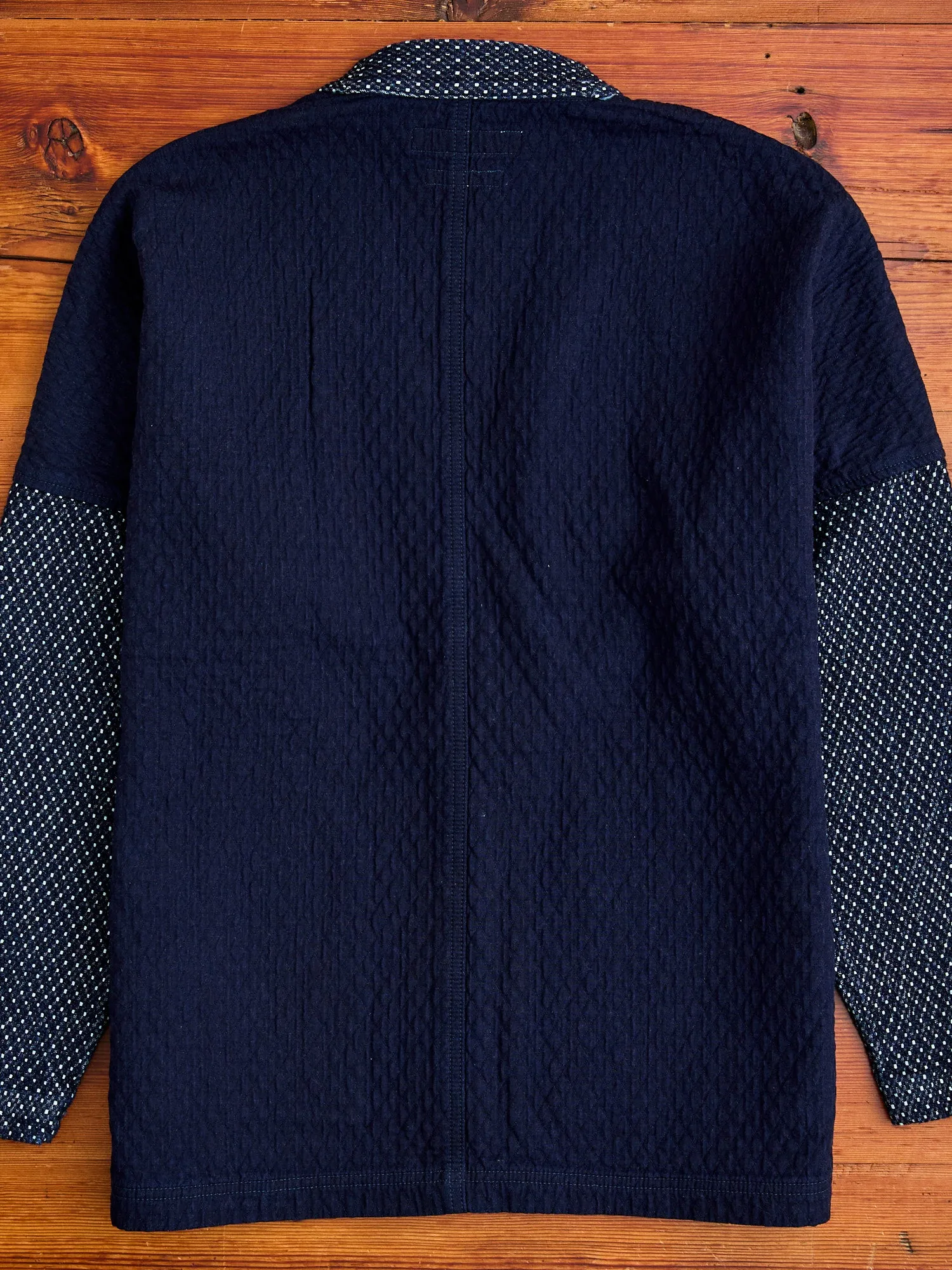 Sashiko Cardigan in Indigo Rinse