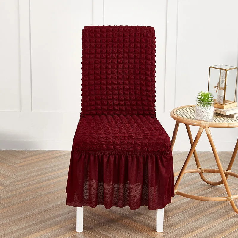 Seersucker Dining Chair Cover