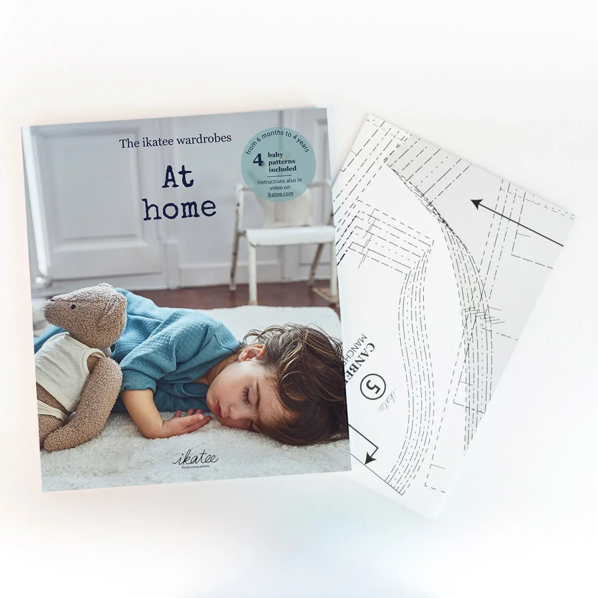 Sewing patterns book for babies "AT HOME" Paper book