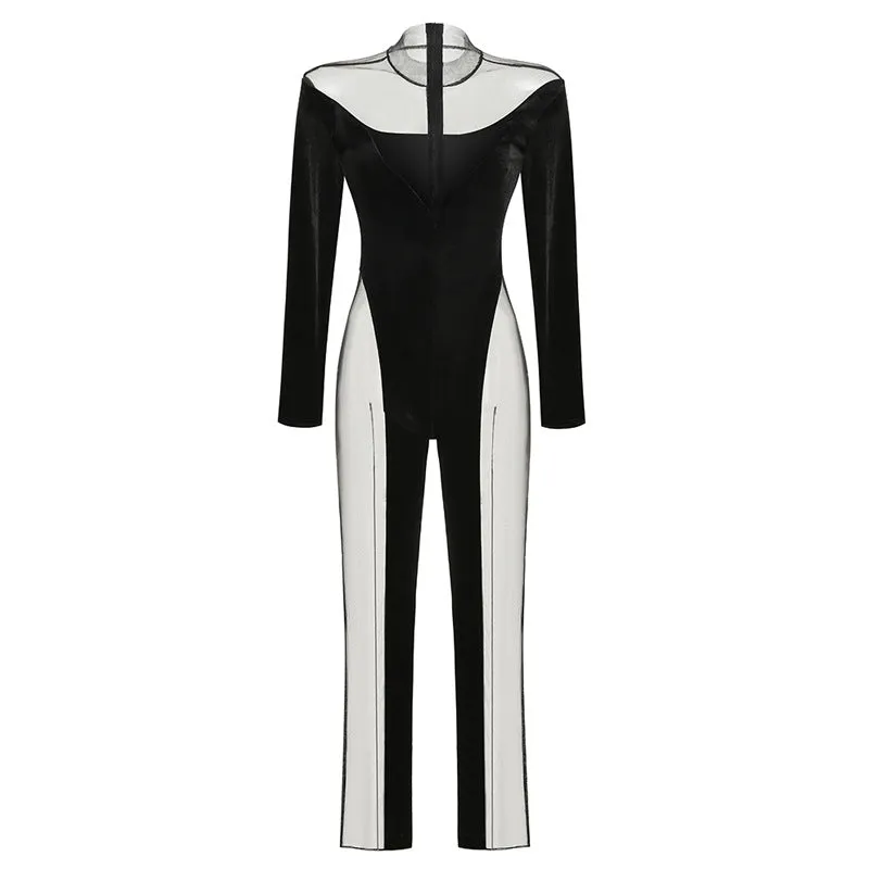 Sexy Velvet Long Jumpsuit
