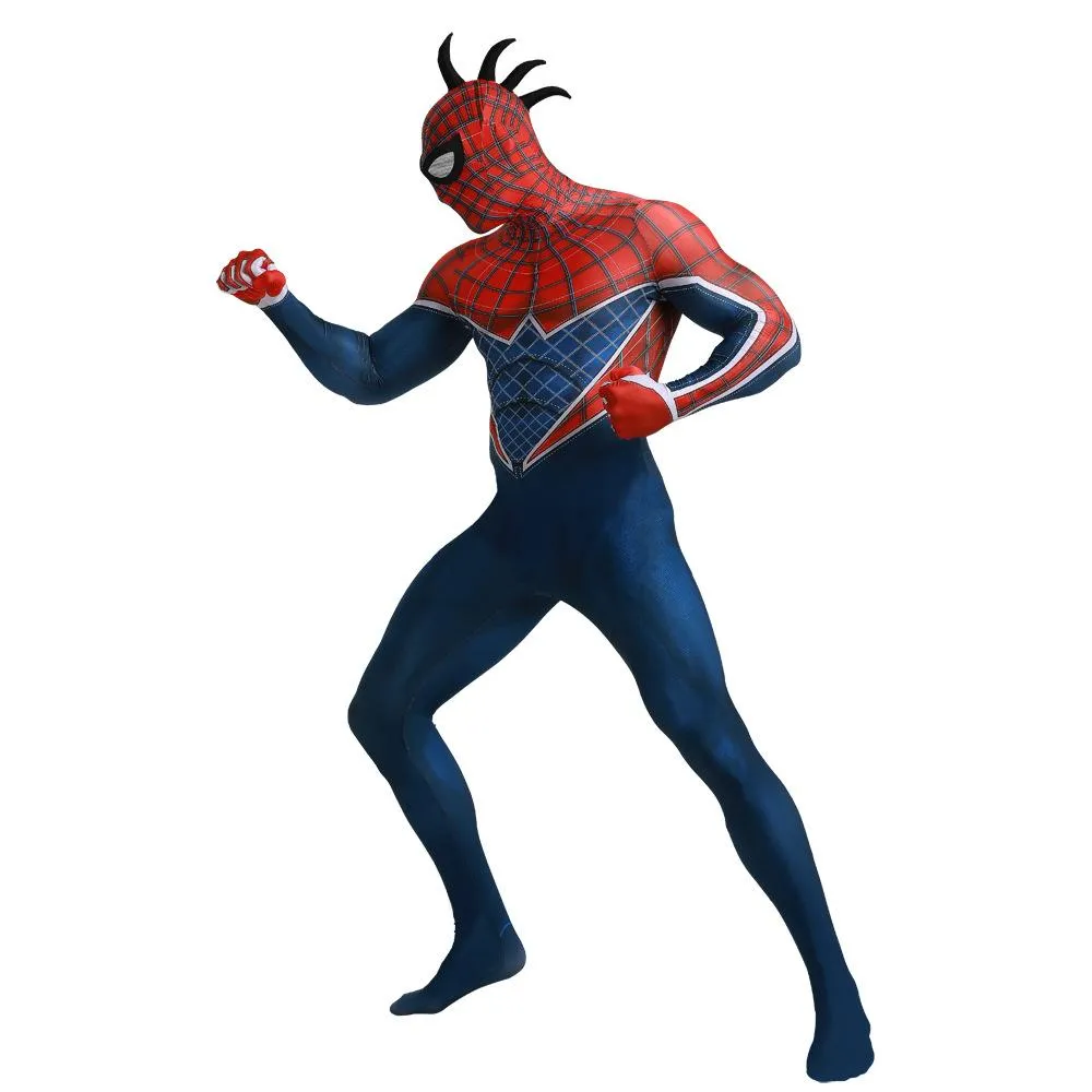 Spider-Man Punk Hobart Brown Cosplay Costume Jumpsuit Across the Spider-Verse Edition