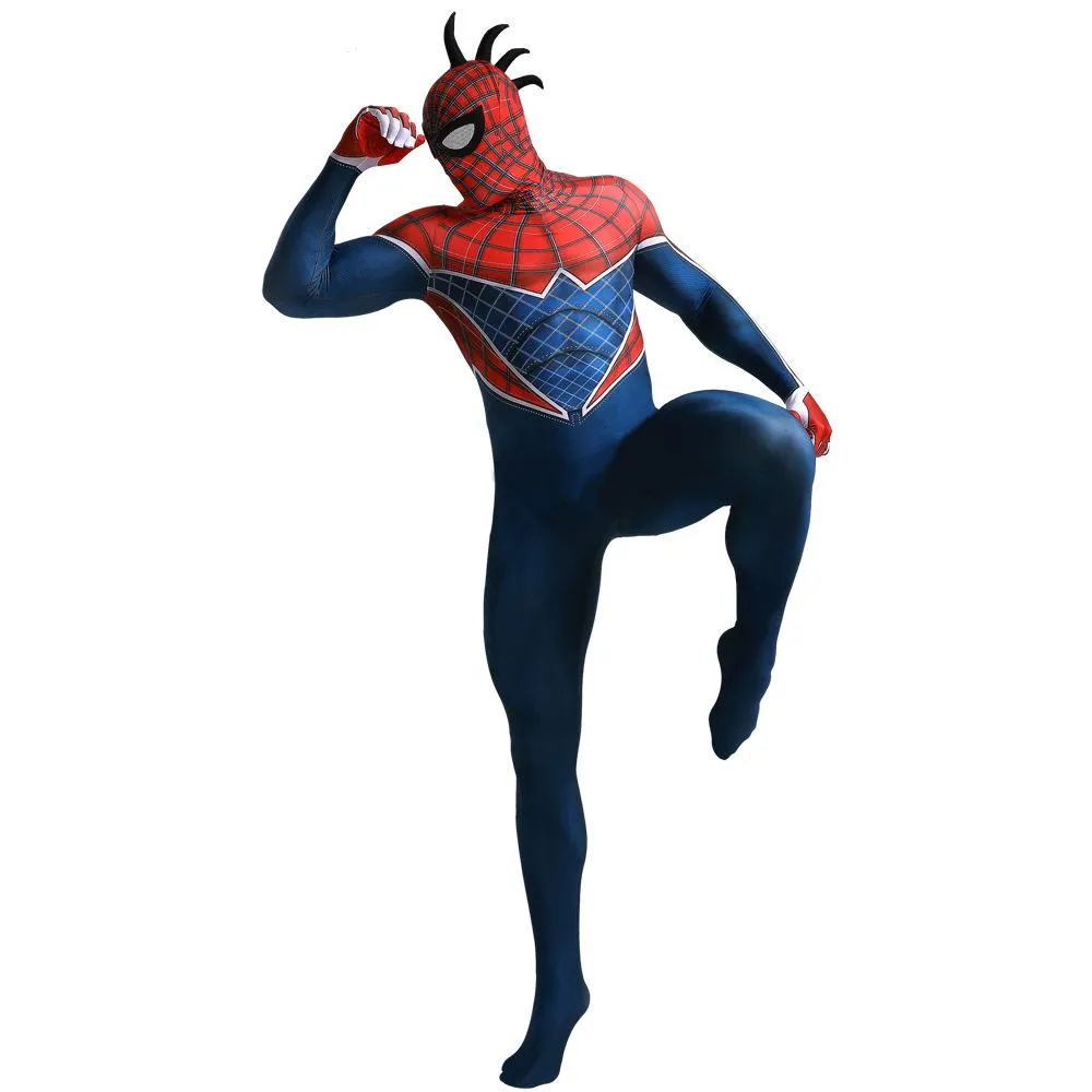 Spider-Man Punk Hobart Brown Cosplay Costume Jumpsuit Across the Spider-Verse Edition