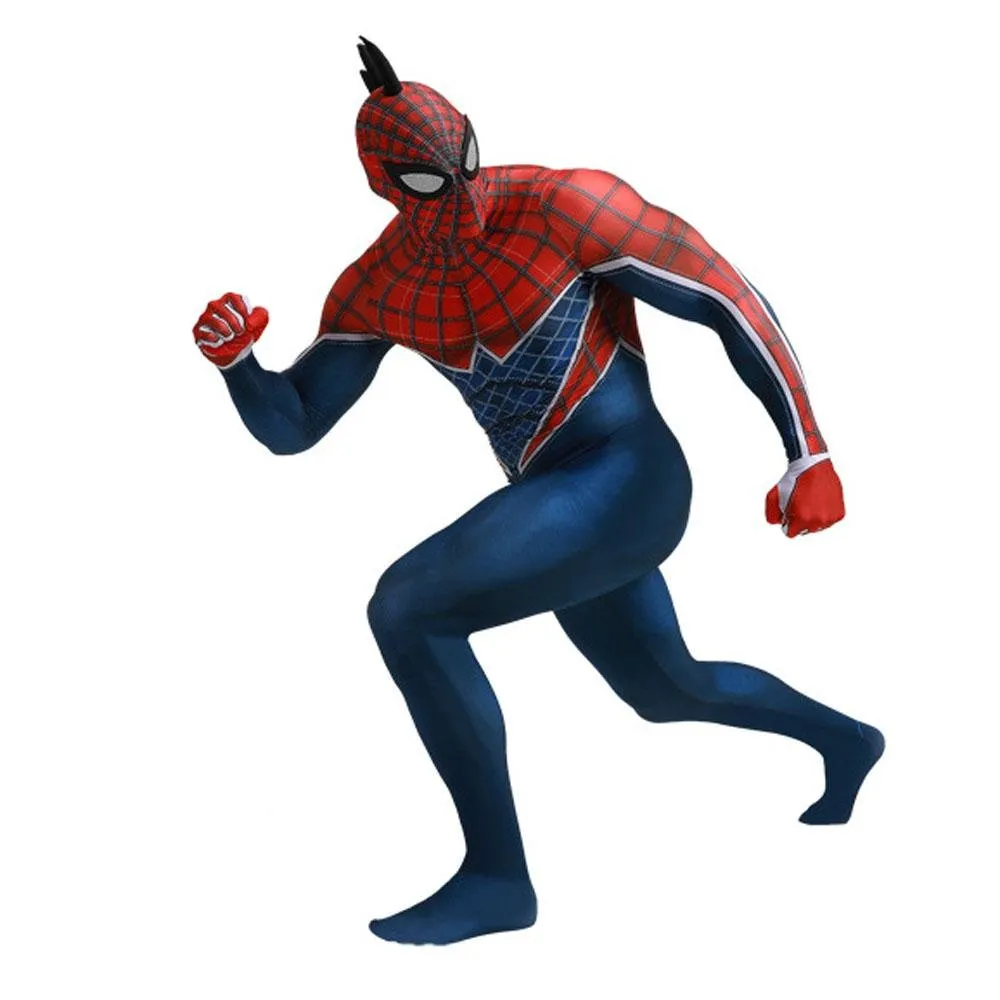 Spider-Man Punk Hobart Brown Cosplay Costume Jumpsuit Across the Spider-Verse Edition