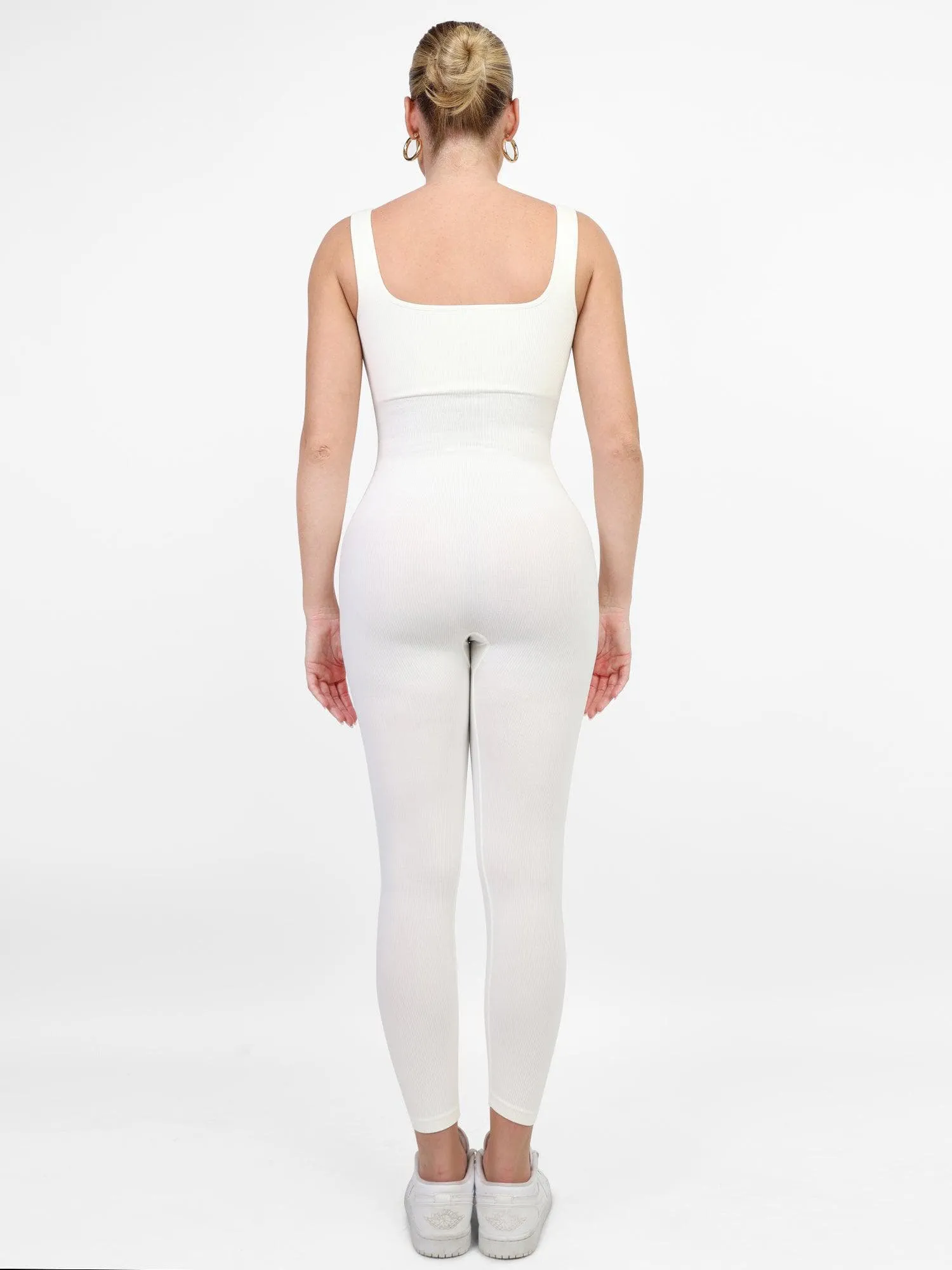 The Shapewear Jumpsuit Seamless Square Neck One Piece Sport For Insiders