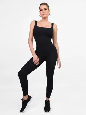 The Shapewear Jumpsuit Seamless Square Neck One Piece Sport For Insiders