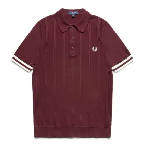 TIPPING TEXTURE KNITTED SHIRT