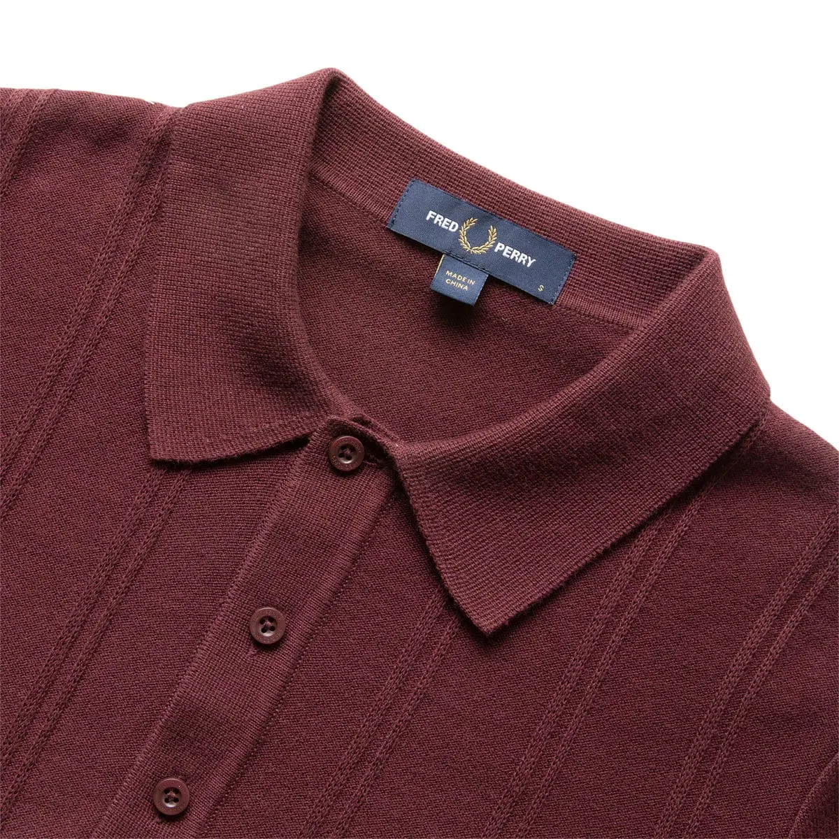 TIPPING TEXTURE KNITTED SHIRT