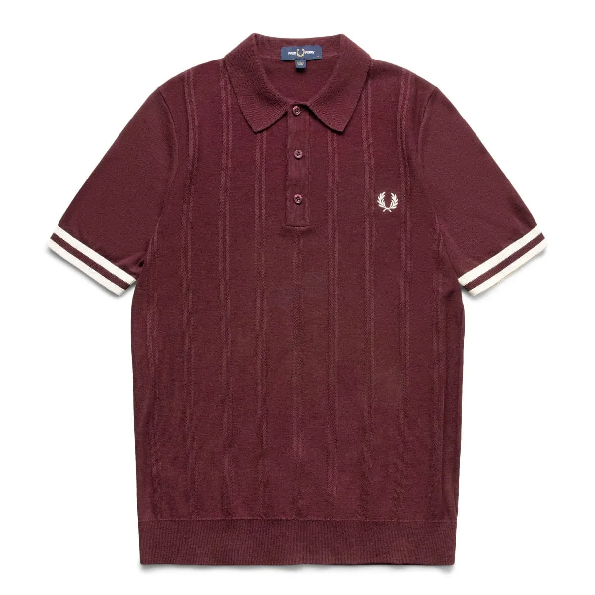 TIPPING TEXTURE KNITTED SHIRT