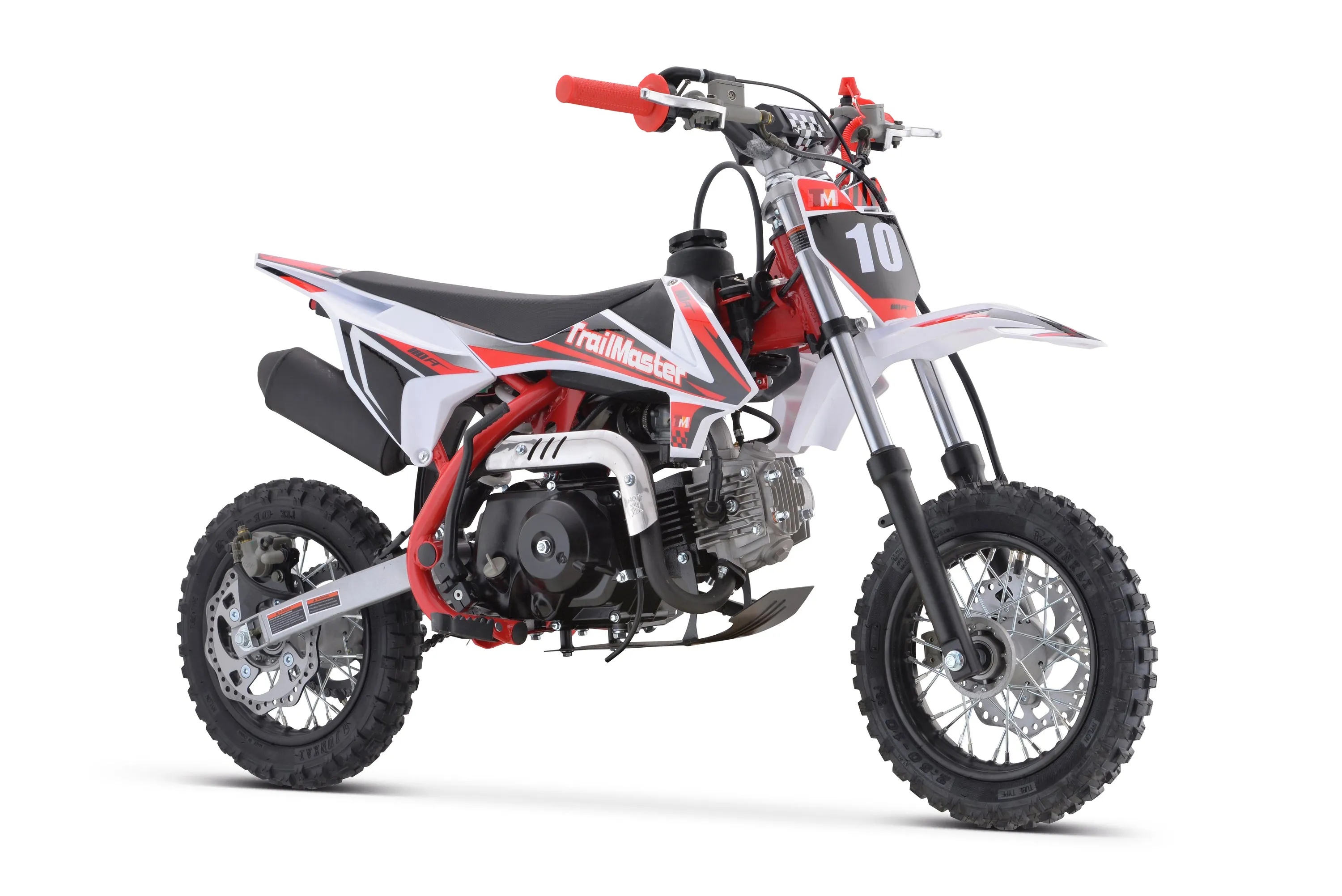 Trailmaster TM10 Dirt Bike,Kick start, Semi Automatic 4 speed , 24.41 inch seat height , 10 inch rims