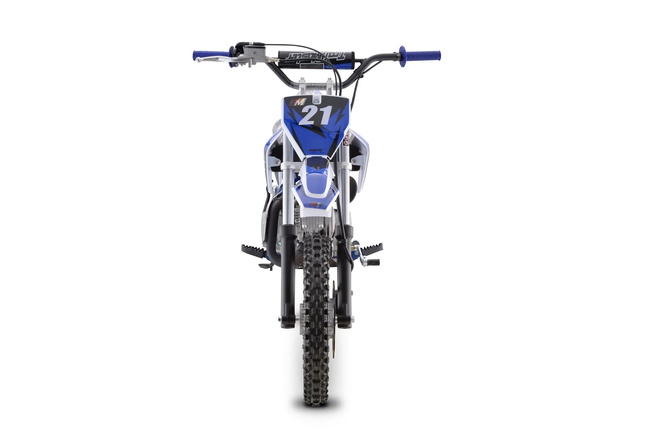 Trailmaster TM21 Dirt Bike 125cc - Semi Automatic 4 speed, 29.13-inch seat height, kick start, 14 inch front tire