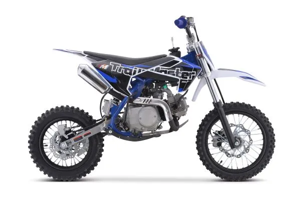 Trailmaster TM21 Dirt Bike 125cc - Semi Automatic 4 speed, 29.13-inch seat height, kick start, 14 inch front tire