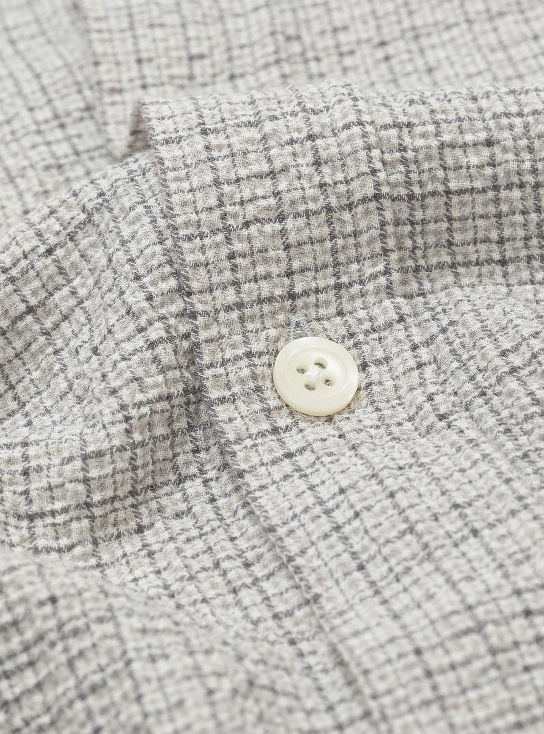 Vacation Shirt Grey Check Seersucker
