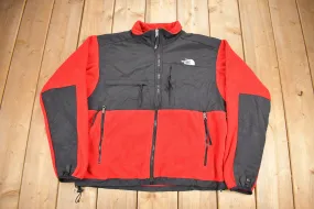 Vintage 1990s The North Face Red Denali Fleece Sweater