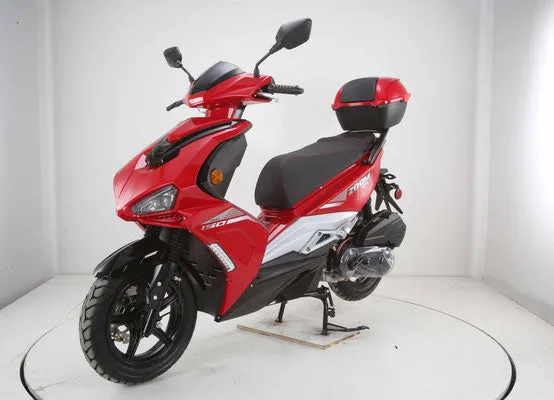 Vitacci Zoom 150cc Scooter, Automatic Trans, 29 inch seat height, 12 inch rims, USB Connection, 4 Stroke, Air Cooled, CVT automatic, CA Legal