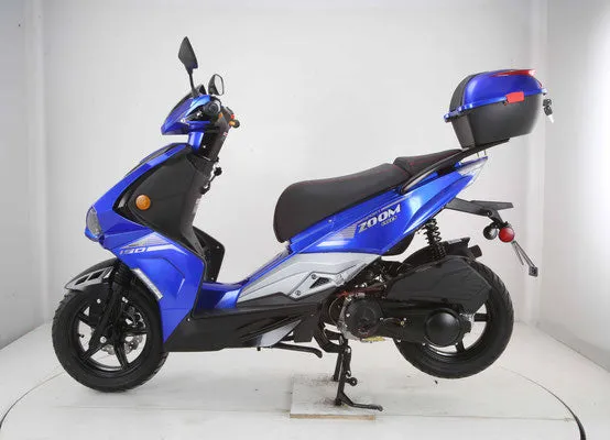 Vitacci Zoom 150cc Scooter, Automatic Trans, 29 inch seat height, 12 inch rims, USB Connection, 4 Stroke, Air Cooled, CVT automatic, CA Legal