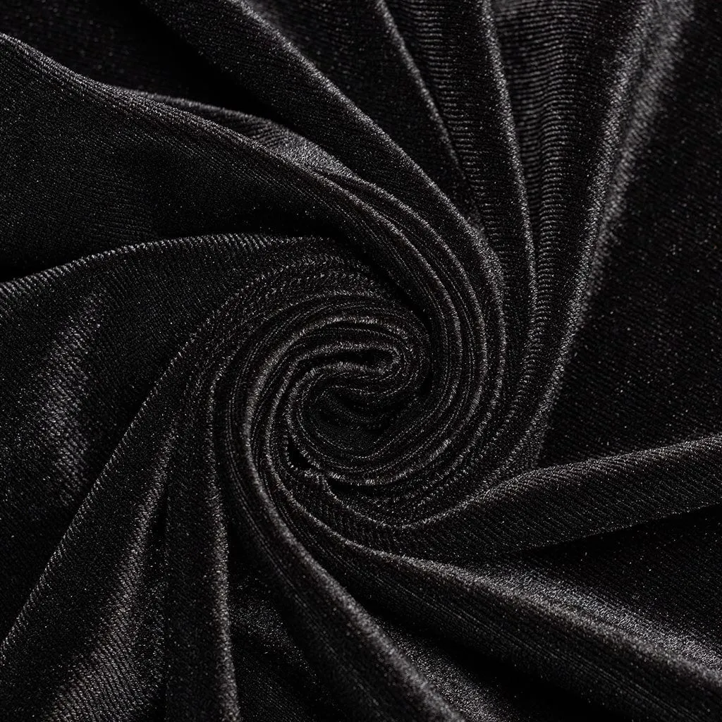 Women's Plus Size Gothic Layered Lace Splice Velvet Skirt