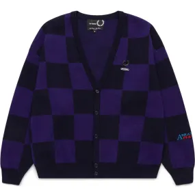 X RAF SIMONS CHECKERBOARD CARDIGAN