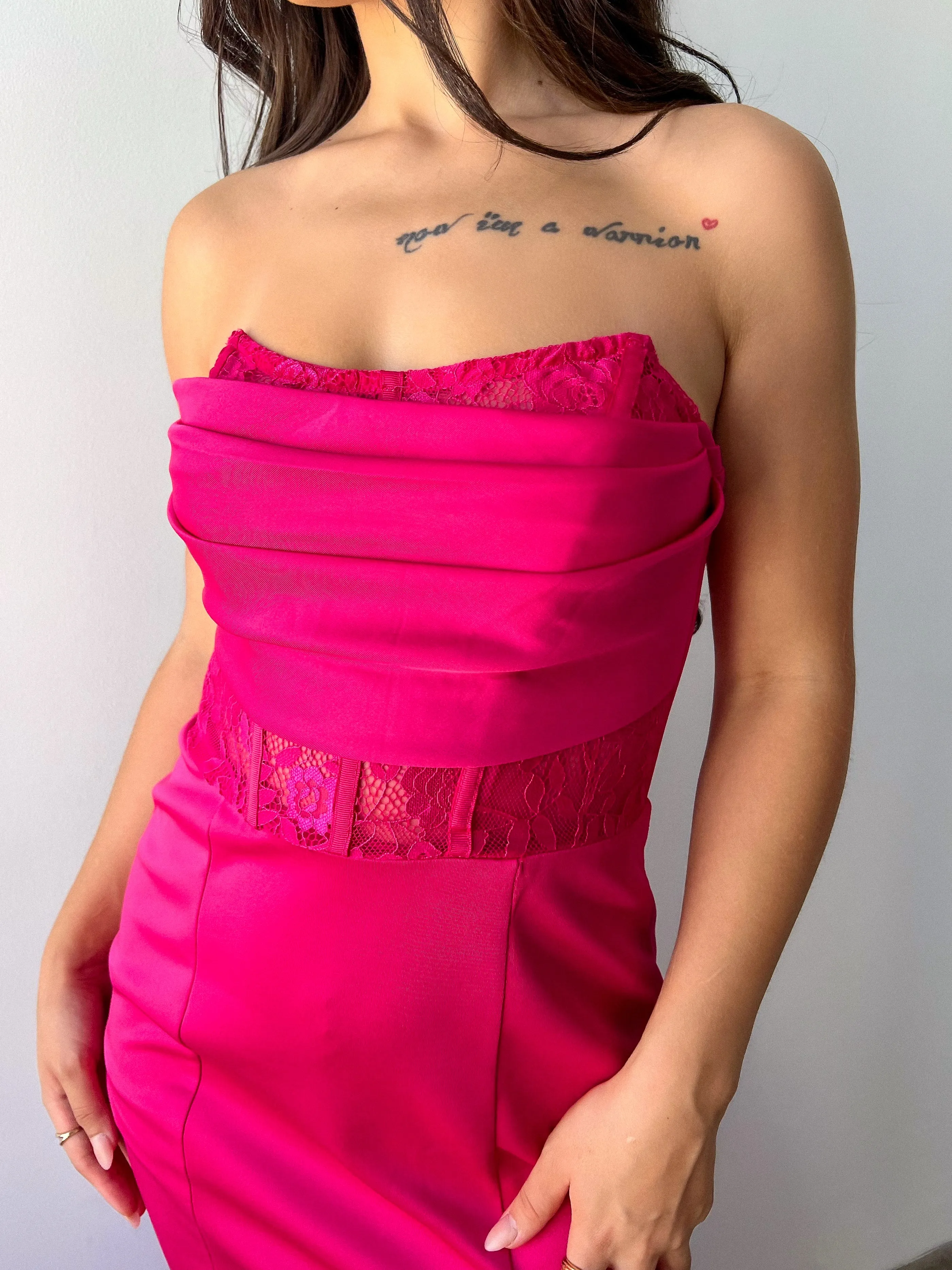 Yaneli Knit Dress (Magenta)